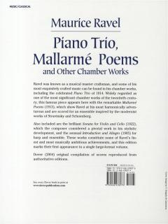 Piano Trio, Mallarmé Poems And Other Chamber Works (Maurice Ravel) 