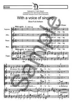 With A Voice Of Singing (Martin Shaw) 