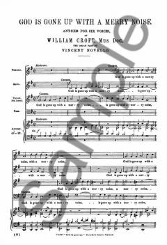 God Is Gone Up With A Merry Noise von William Croft 