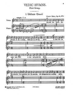 Vedic Hymns Op. 24 von Gustav Holst 