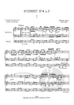 Symphony No. 4 in F von William Boyce 