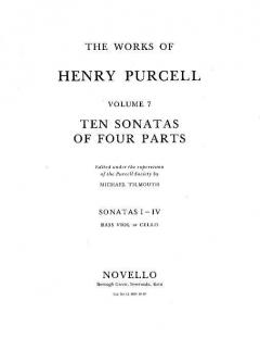 10 Sonatas of Four Parts von Henry Purcell 