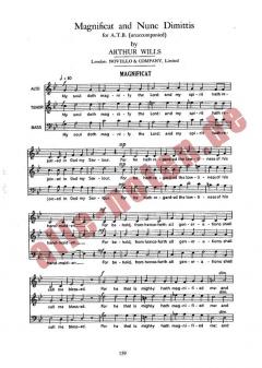Magnificat And Nunc Dimittis von Arthur Wills 