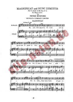 Magnificat & Nunc Dimittis von Peter Hurford 