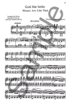 Cosi fan Tutte, K. 588 von Wolfgang Amadeus Mozart 