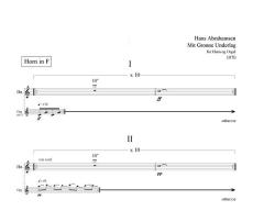 Abrahamsen Mit Gronne Underlag Score für Horn (Partitur)