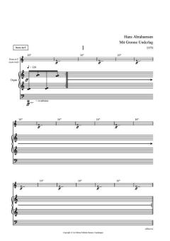 Abrahamsen Mit Gronne Underlag Score für Horn (Partitur)