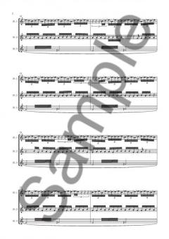 Flowersongs Partitur, Kopi von Hans Abrahamsen 