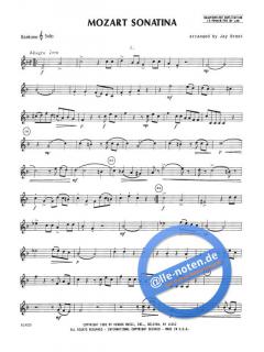 Mozart Sonatina von Wolfgang Amadeus Mozart (Download) 