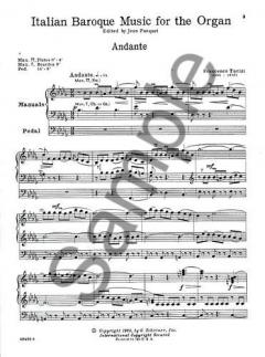 Italian Baroque Music for Organ 