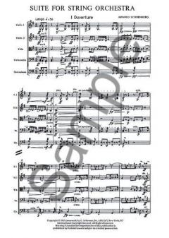 Suite for String Orchestra von Arnold Schönberg 