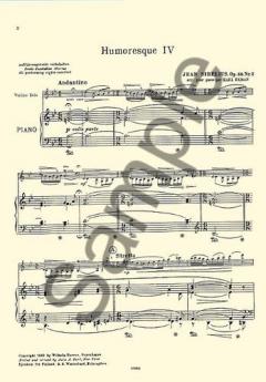 Humoresque IV Op. 89 No. 2 von Jean Sibelius 