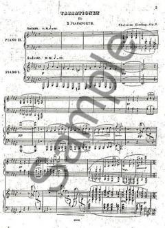 Variations for Two Pianos Op. 2 von Christian Sinding für 2 Klaviere im Alle Noten Shop kaufen (Partitur)