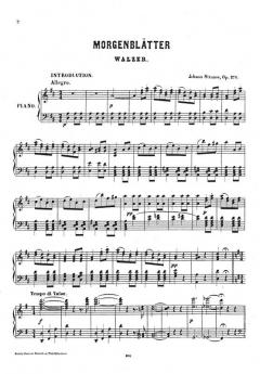 Morgenblaetter Op. 270 von Johann Strauss (Sohn) 