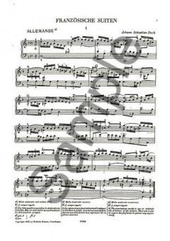 French Suites von Johann Sebastian Bach 