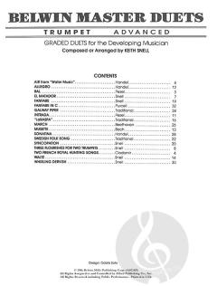 Belwin Master Duets Advanced Vol. 1 