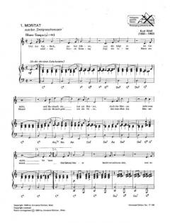 Brecht-Weill Songalbum für Gesang und Klavier (Gitarre)