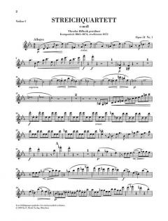 Streichquartette op. 51 Nr. 1 c-moll / Nr. 2 a-moll von Johannes Brahms im Alle Noten Shop kaufen (Stimmensatz)