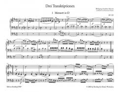 3 Transkriptionen von Wolfgang Amadeus Mozart für Orgel im Alle Noten Shop kaufen