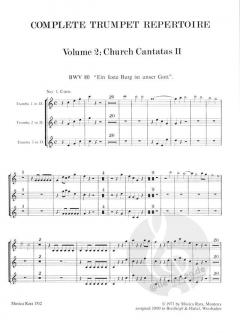 Vollständiges Trompeten-Repertoire Band 2 von Johann Sebastian Bach im Alle Noten Shop kaufen