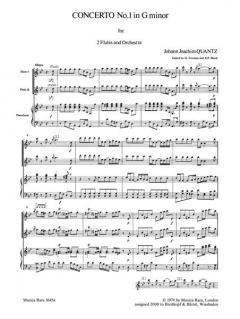 Flötenkonzert g-moll von Johann Joachim Quantz im Alle Noten Shop kaufen