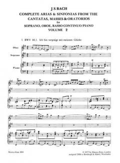 Sämtliche Arien Band 2 (J.S. Bach) 