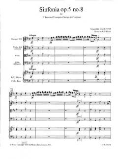Sinfonia in D op. 5 Nr. 8 (Giuseppe Jacchini) 