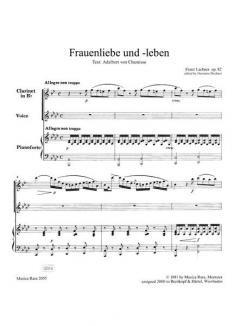 Frauenliebe und -Leben op. 82 & Lyrisches Intermezzo (Franz Lachner) 