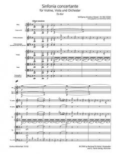Sinfonia concertante Es-dur KV 364 (320d) von Wolfgang Amadeus Mozart 