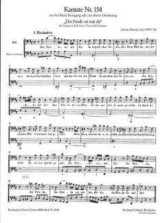 Der Friede sei mit dir von Johann Sebastian Bach 