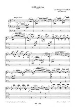 Solfeggietto von Carl Philipp Emanuel Bach für elektronische Orgel im Alle Noten Shop kaufen