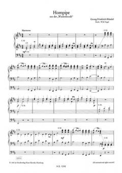 Hornpipe aus der 'Wassermusik' von Georg Friedrich Händel für elektronische Orgel im Alle Noten Shop kaufen