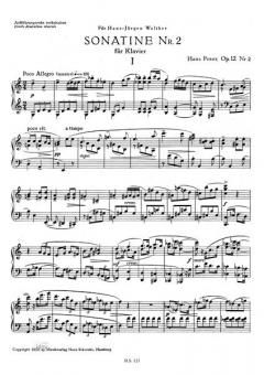 Sonatine Nr. 2 von Hans Poser für Klavier im Alle Noten Shop kaufen