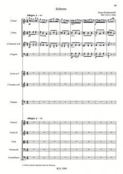 Sinfoniesatz (1891) / Scherzo für Orchester (1887) von Sergei Rachmaninow im Alle Noten Shop kaufen (Partitur)