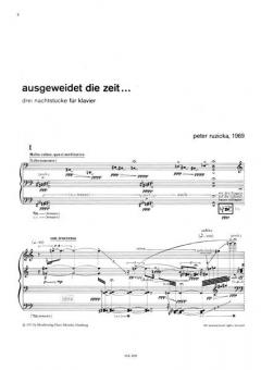 Ausgeweidet die Zeit... von Peter Ruzicka 