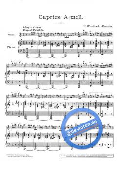 Caprice a-Moll von Henryk Wieniawski 