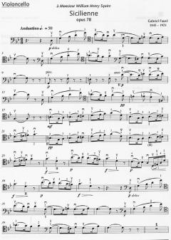 Sicilienne op. 78 von Gabriel Fauré 