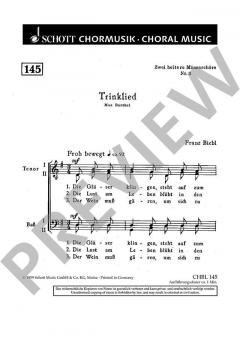 Zwei heitere Männerchöre Nr. 2 von Franz Biebl 