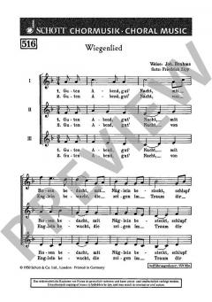 Wiegenlied von Johannes Brahms 