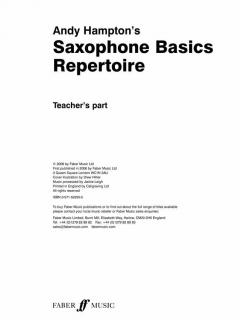 Saxophone Basics Repertoire (Alto Sax/Piano) von Andy Hampton 