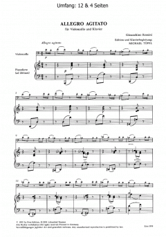 Allegro agitato (Violoncello, Klavier) von Gioachino Rossini im Alle Noten Shop kaufen