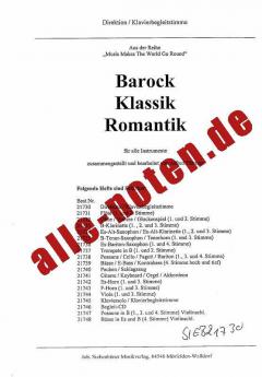 Barock, Klassik, Romantik 