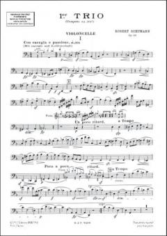 Trio Nr.1 Op. 63 Vl/Violoncelle/pno (Robert Schumann) 