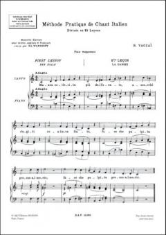 Methode de Chant von Nicola Vaccai 