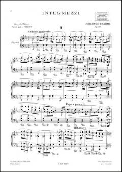 3 Intermezzi op. 117 von Johannes Brahms 