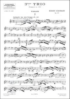 Trio Nr.3 Op. 110 Parties von Robert Schumann 