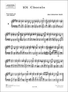 101 Chorals Piano von Johann Sebastian Bach 