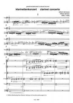 Konzert von Edison Wassiljewitsch Denisow für Klarinette und Orchester im Alle Noten Shop kaufen