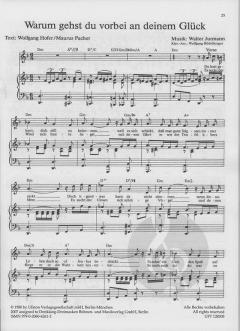 21 Lieder und Chansons von Walter Jurmann 