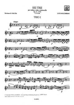 Sei Trii.op.14 von Luigi Boccherini 